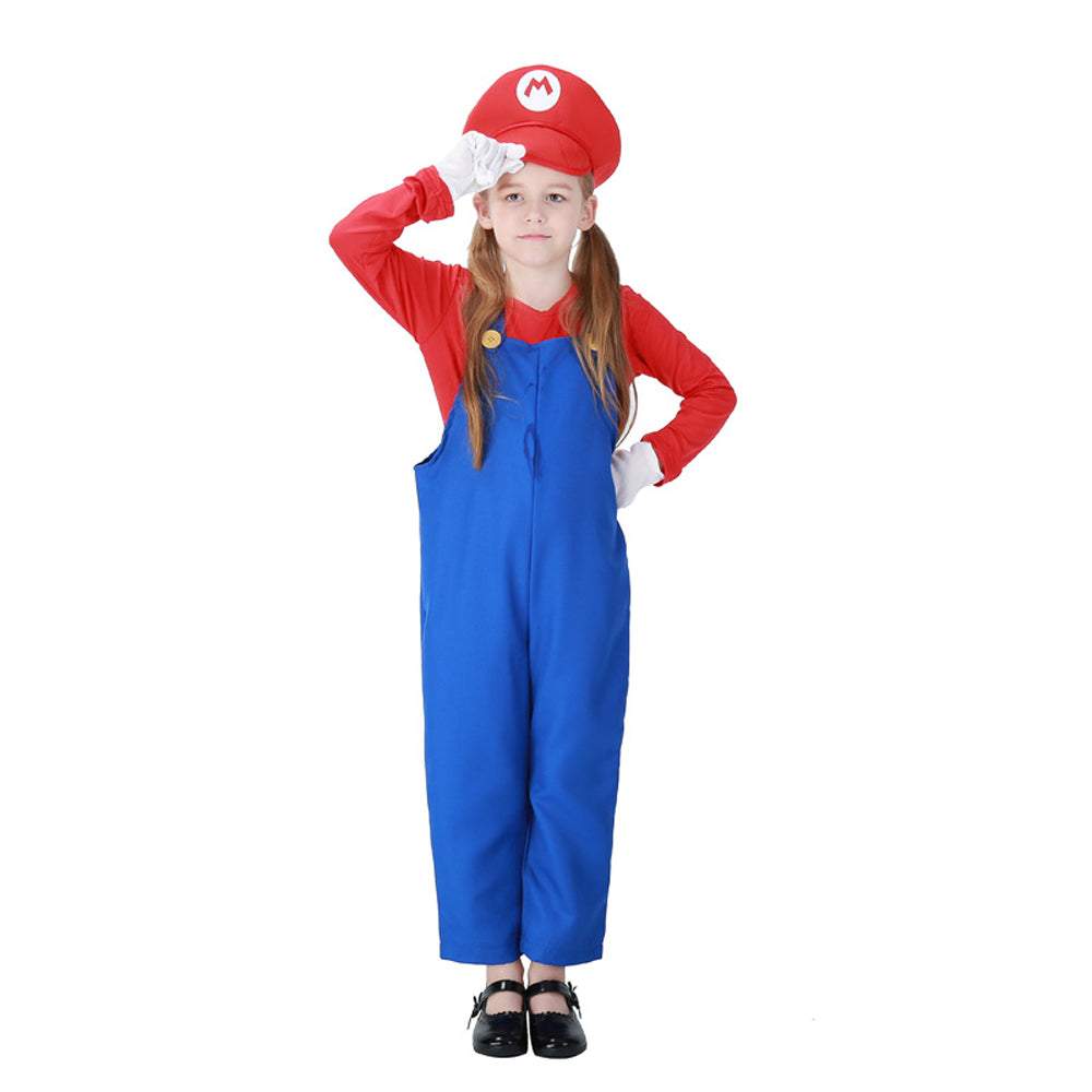 Anime Super Mario Halloween Children Cosplay Costume