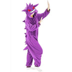 Gengar Kigurumi Onesies Anime Pokemon Pajamas Pyjamas Halloween Costume - Azufun