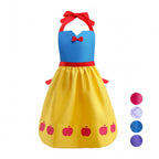 Girls Belle Cinderella Snow White Princess Costume hanging neck apron