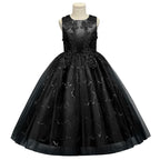 Kids Princess Evening Dresses Girls Long Tutu Sleeveless Mesh Dress