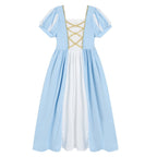 Girls Belle Cinderella Snow White Princess Wind Knitted Costume Dress