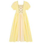 Girls Belle Cinderella Snow White Princess Wind Knitted Costume Dress