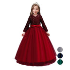 Kids Princess Evening Dresses Ins Girls Long Tutu Sequin Dress