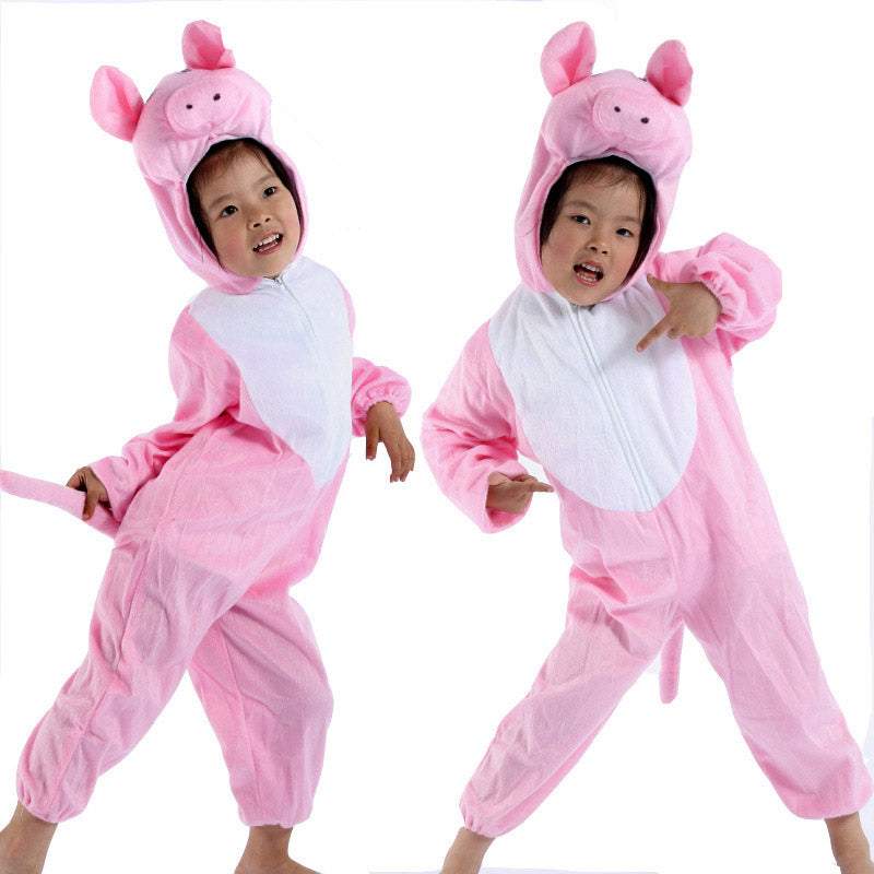 Halloween Child Pink Pig Kids Animal Kigurumi Onesie Costume