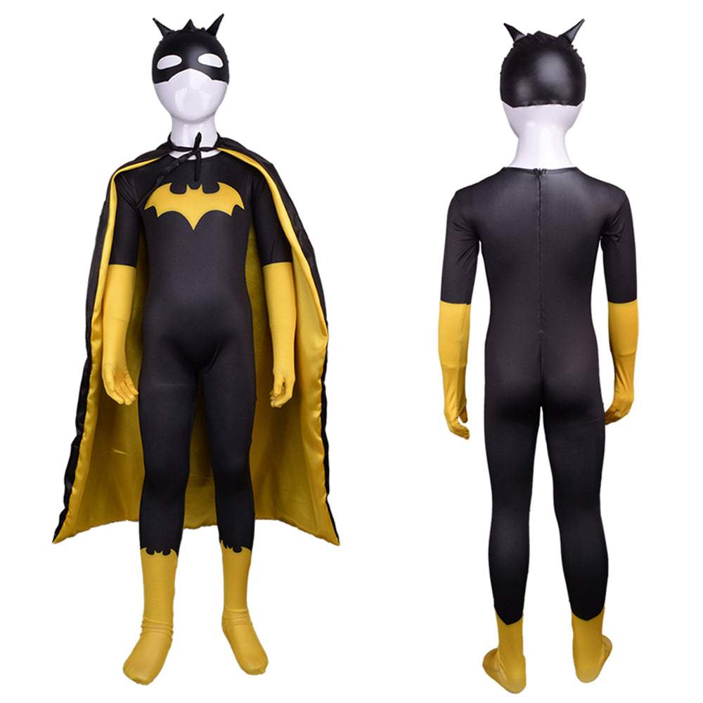 Superhero Batman Zentai Costume Kids Cosplay Party Full Bodysuit+Mask
