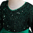 Kids Princess Evening Dresses Ins Girls Long Tutu Sequin Dress