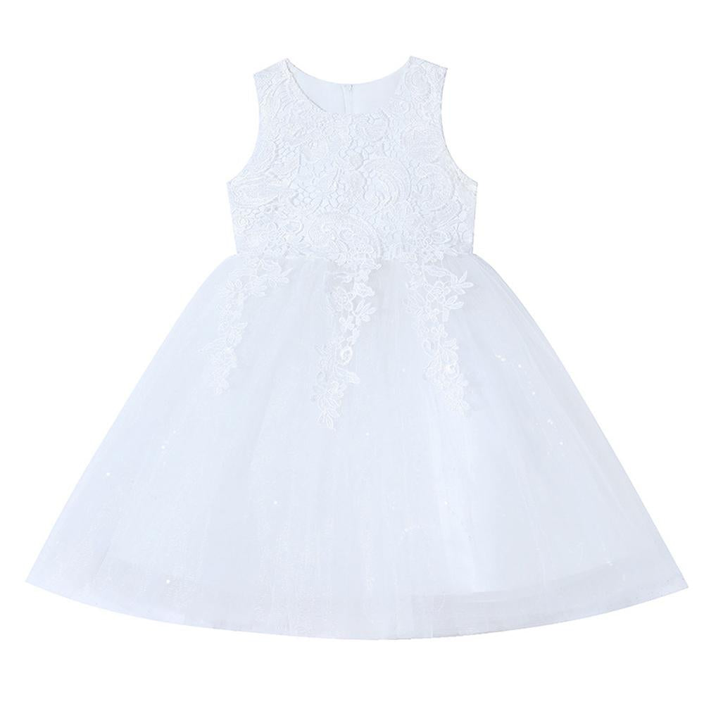 Children's Mesh Summer Dress Princess Dress Girls Performance Costume Flower Tutu Dress