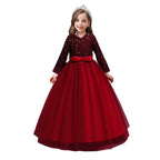 Kids Princess Evening Dresses Ins Girls Long Tutu Sequin Dress