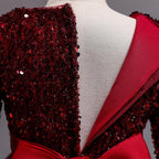 Kids Princess Evening Dresses Ins Girls Long Tutu Sequin Dress