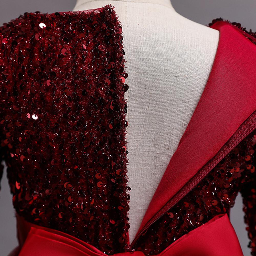 Kids Princess Evening Dresses Ins Girls Long Tutu Sequin Dress