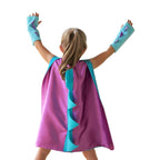Kids Dinosaur Dragon Cape and Gauntlets Halloween Costume Dress Up