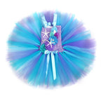Mermaid Princess Cosplay Costume Role Play Starfish Flower Dress Halloween Birthday Party for Kids Girls