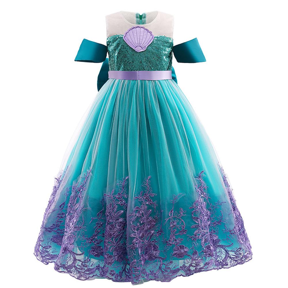 Girls Mermaid Princess Dresses Lace Tutu Costume for Kids