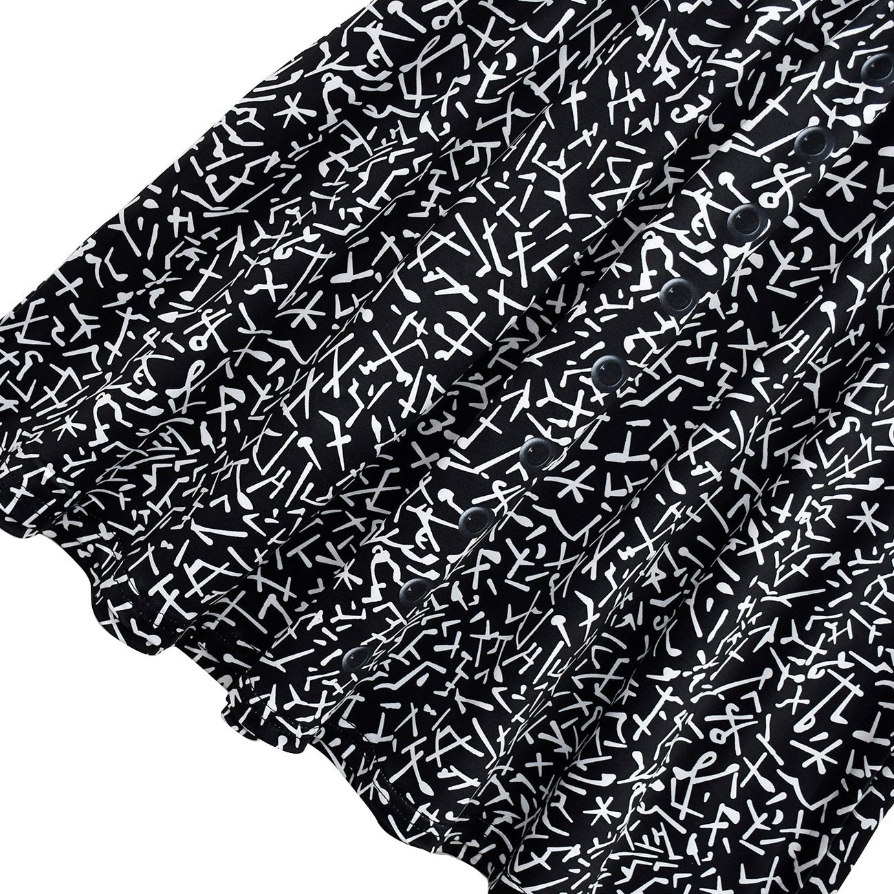 Wednesday Costume The Addams Family Cosplay Lapel Print Dress For Kids - Azufun