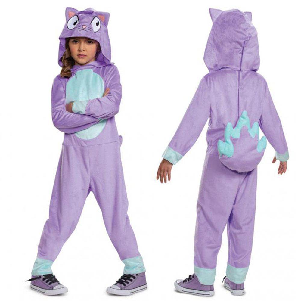 Pokemon Lost Kitties Sketch Cosplay Costume Halloween Girls Jumpsuit Hooded for Kids - Azufun