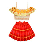 Encanto Dolores Swimsuits Girls Swimwear Ruffles Beach Surf Swimming Tankini Set