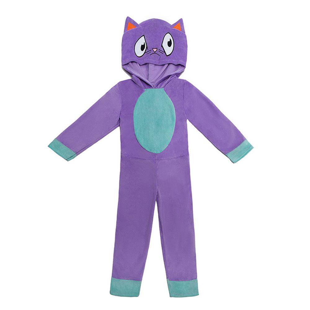 Pokemon Lost Kitties Sketch Cosplay Costume Halloween Girls Jumpsuit Hooded for Kids - Azufun