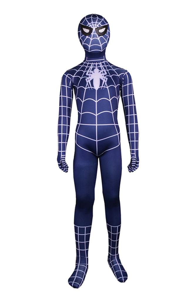 kid Spiderman Costume Cosplay Jumpsuit Superhero Full Body Zentai Suit