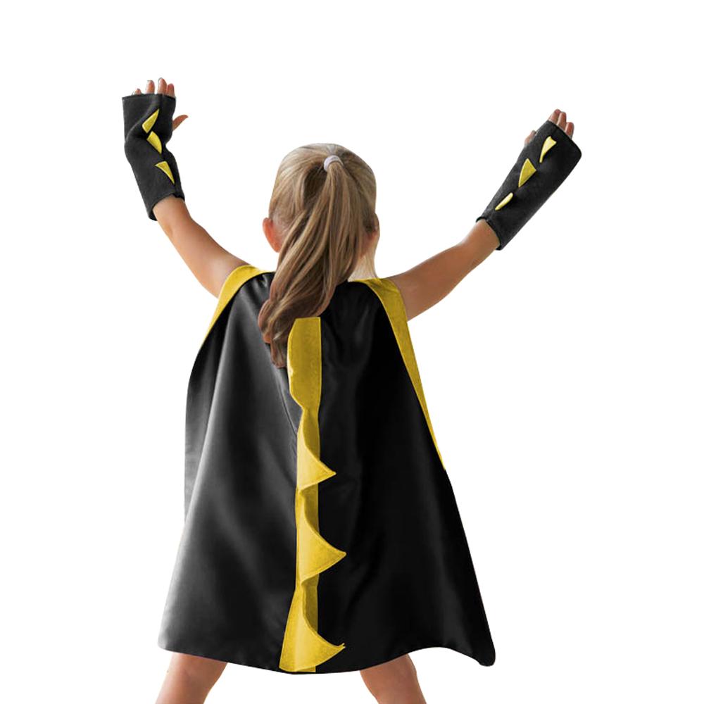 Kids Dinosaur Dragon Cape and Gauntlets Halloween Costume Dress Up