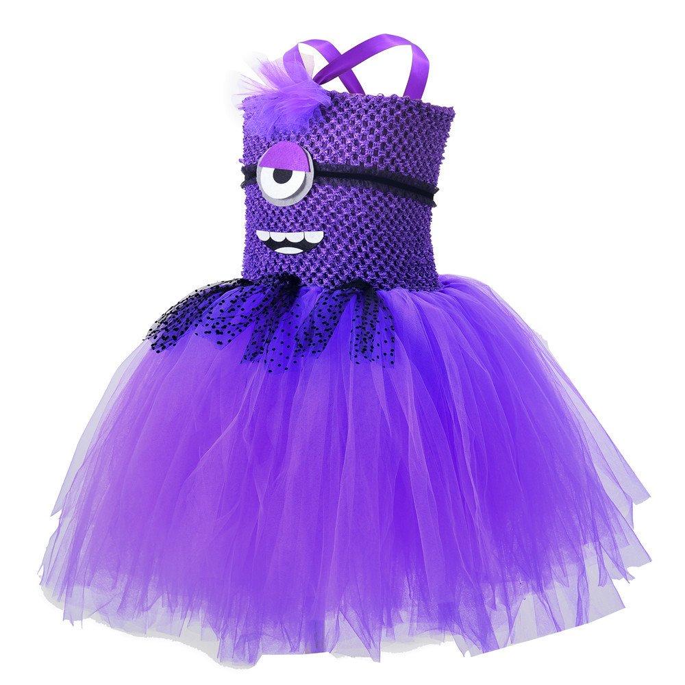 Girl Roland Purple Gauze Dress Despicable Daddy's Funny