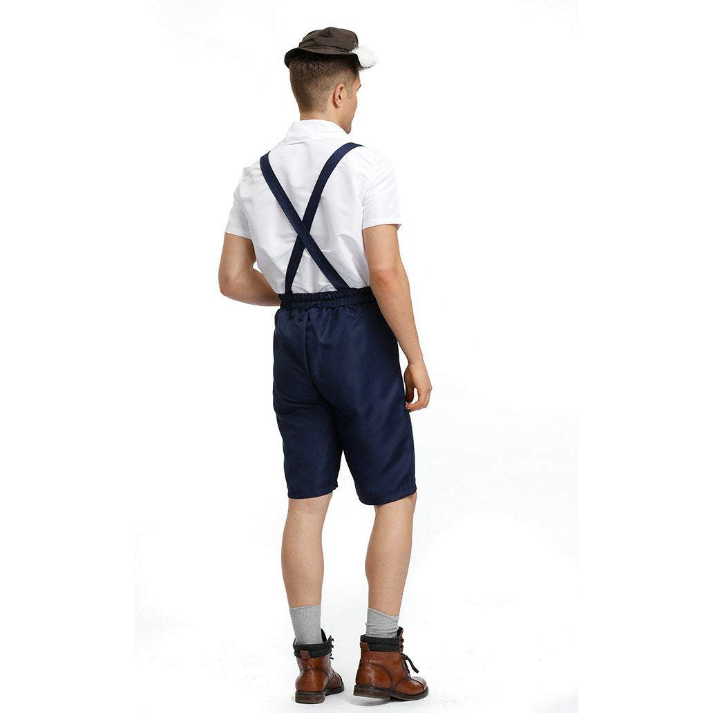 German Oktoberfest Outfit Straps Outfits Halloween Waiter Cosplay Costume - Azufun