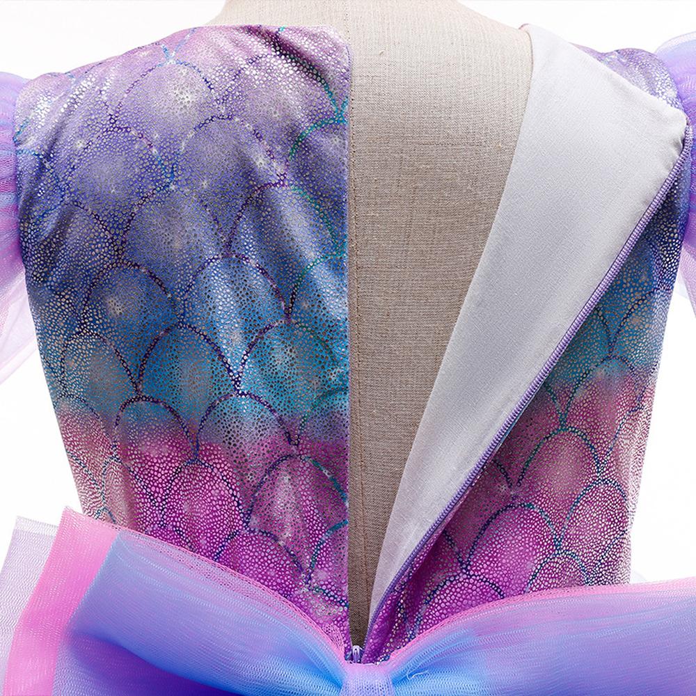 Girls Mermaid Dresses Short Sleeve Party Tutu Dresses