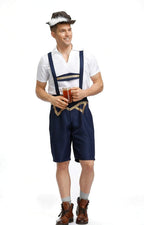 German Oktoberfest Outfit Straps Outfits Halloween Waiter Cosplay Costume - Azufun