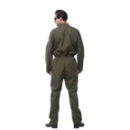 Mens Top Gun Jumpsuit Costume Adult Flight Suit Pilot Aviator Uniform