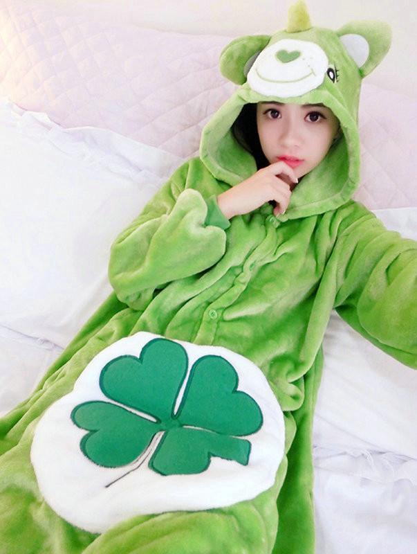 Care Bear Kigurumi Pajamas Hoodie Costume Animal Flannel Onesies