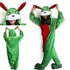 Green Rabbit Onesies Hoodie Pajamas Animal Costume Kigurumi