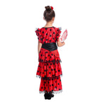 Spanish Senorita Costume Traditional Flamenco Dancer Dress Party Fancy Dresses for Girls