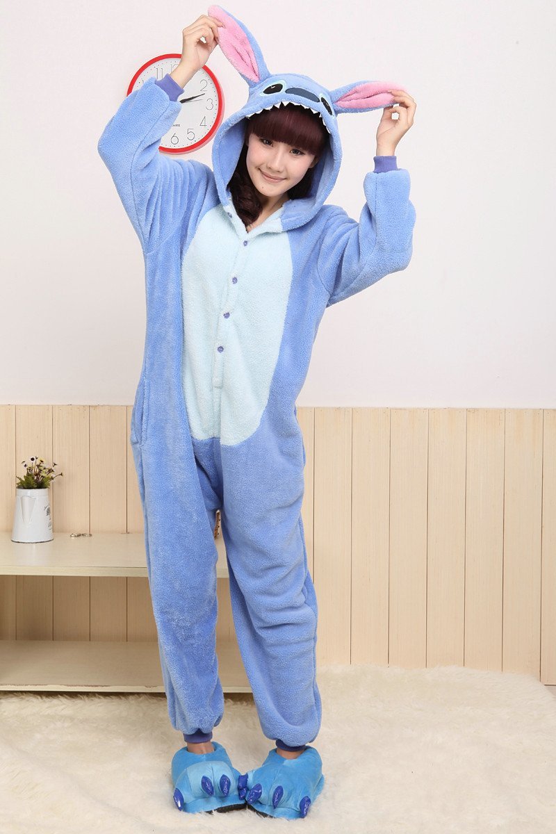 Blue Stitch Kigurumi Onesies Pajamas Animal Costume