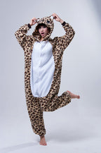 Animal Adult Leopard Bear Costume Onesies Kigurumi Pajamas