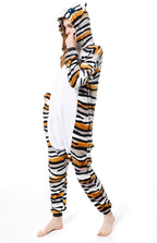 Adult New Tiger cat Kigurumi Onesies Pajamas Costume