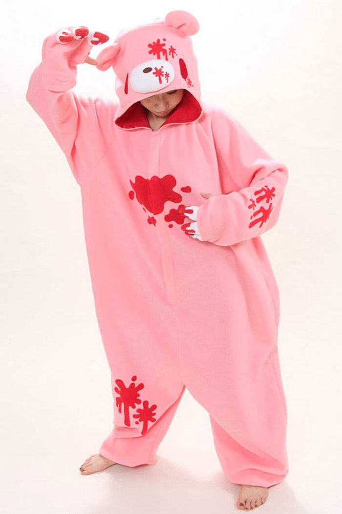 Alice in Wonderland Bear Kigurumi Onesies Pajamas Costume