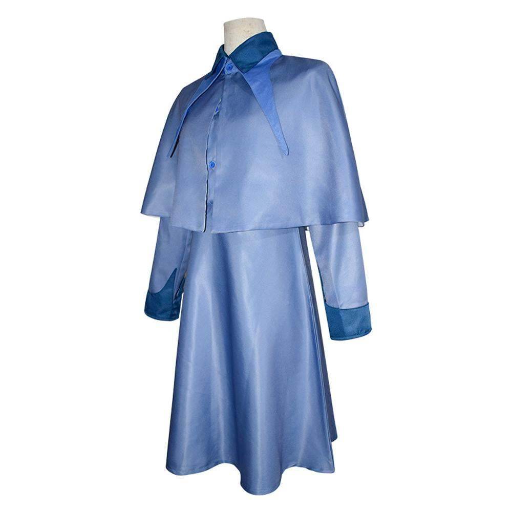 Harry Potter Costume Cosplay Beauxbatons School Uniform Fleur DE Kurt Costume for Girls Women - Azufun
