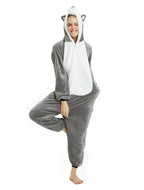 Long-haired Husky Dog Kigurumi Onesies Pajamas Costume