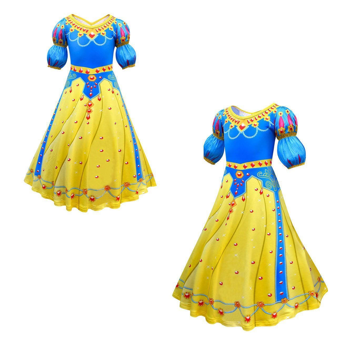 Snow White Costume Cosplay Princess Dress Halloween Carnival Outfit Dresses For Toddler Girls