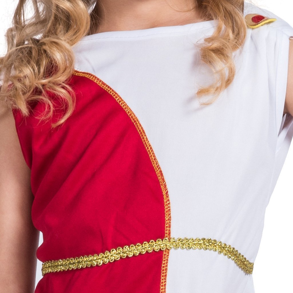 Roman Greek Goddess Costume Cosplay Halloween Party Fancy Dress for Girls