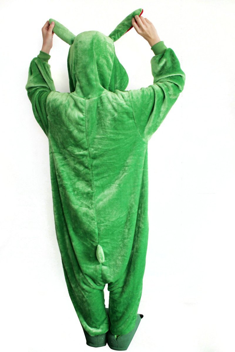Green Rabbit Onesies Hoodie Pajamas Animal Costume Kigurumi