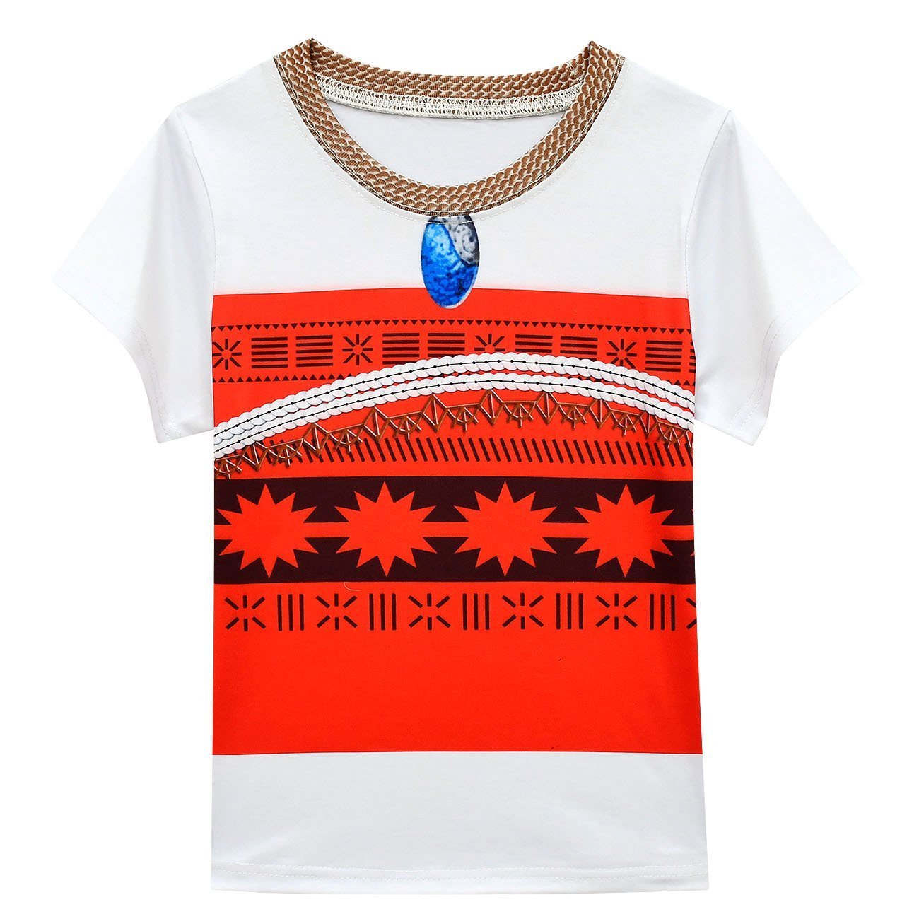 Moana Cartoon girl suit short sleeve short skirt bag hat