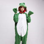 Green Frog Onesies Hoodie Costume Kigurumi Pajamas