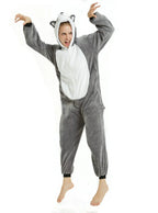 Long-haired Husky Dog Kigurumi Onesies Pajamas Costume