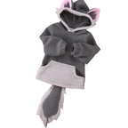 Kids Polar Fleece Animal Fox Cartoon Hooded Coat Jacket - Azufun