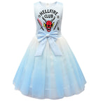 girls' Stranger Things 4 printed costumes tutu sleeveless dress for kids - Azufun