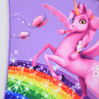 Girls One Piece Swimsuits unicorn Print Ruffle Swimwear Cross-strap sling Swimwear - Azufun