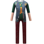 Kids Zombies 2 Werewolf Costumes jumpsuits onesies green Children Jumpsuit Bodysuit Outfits - Azufun