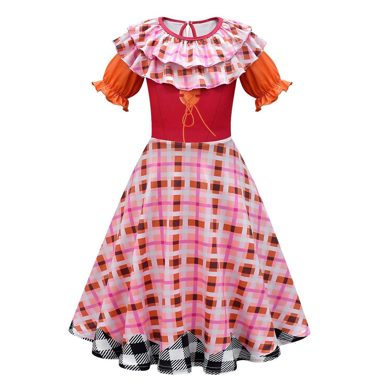 Girl's hocus pocus Mary Sanderson Cosplay Suit Costume Dress Outfits for kids - Azufun