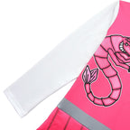 Kids Zombies 2 red dress Girls Addison Cheer Camp Fancy Dress Costume Cosplay for Girls - Azufun