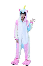 Lilac Rainbow Unicorn Kigurumi Onesies Pajamas Sleepwear - Azufun